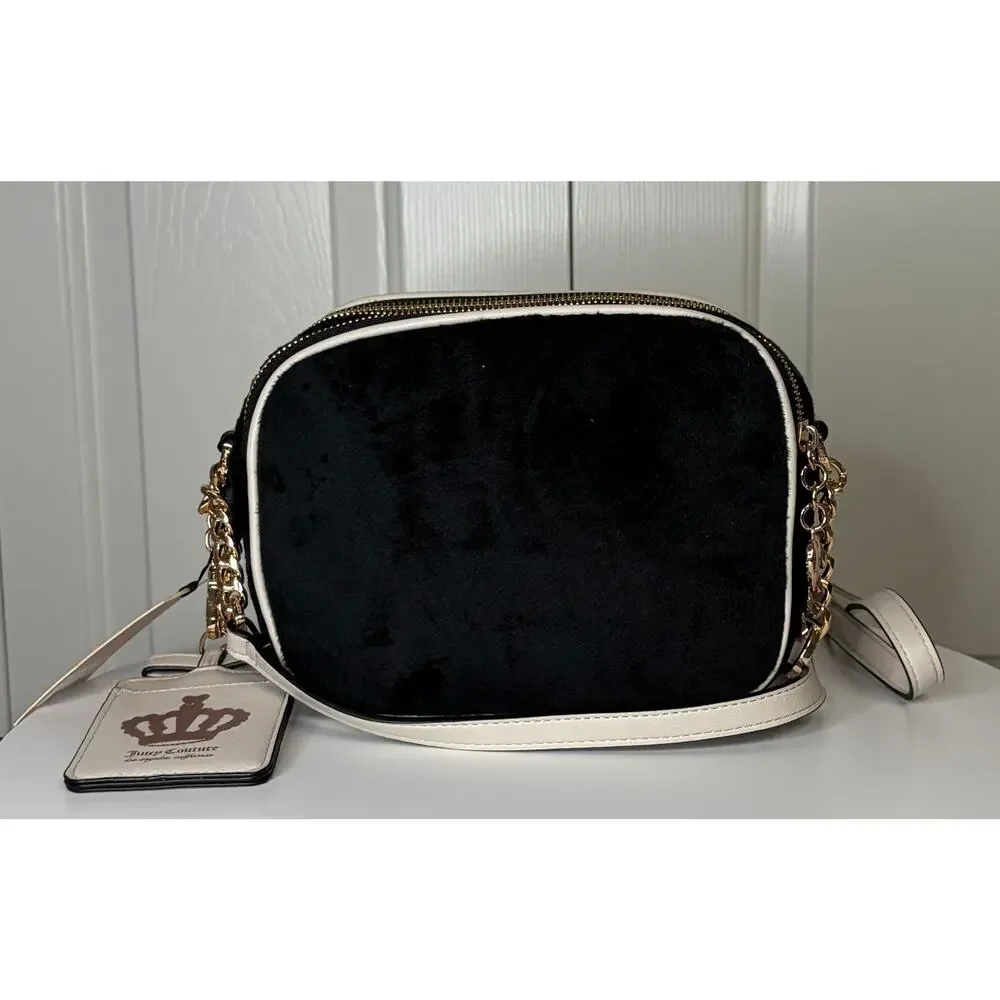 Scottie Dogs Camera Xbody Juicy Couture Crossbody Purse Black and White - NWT - Picture 7 of 16